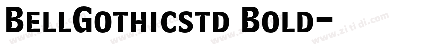 BellGothicstd Bold字体转换